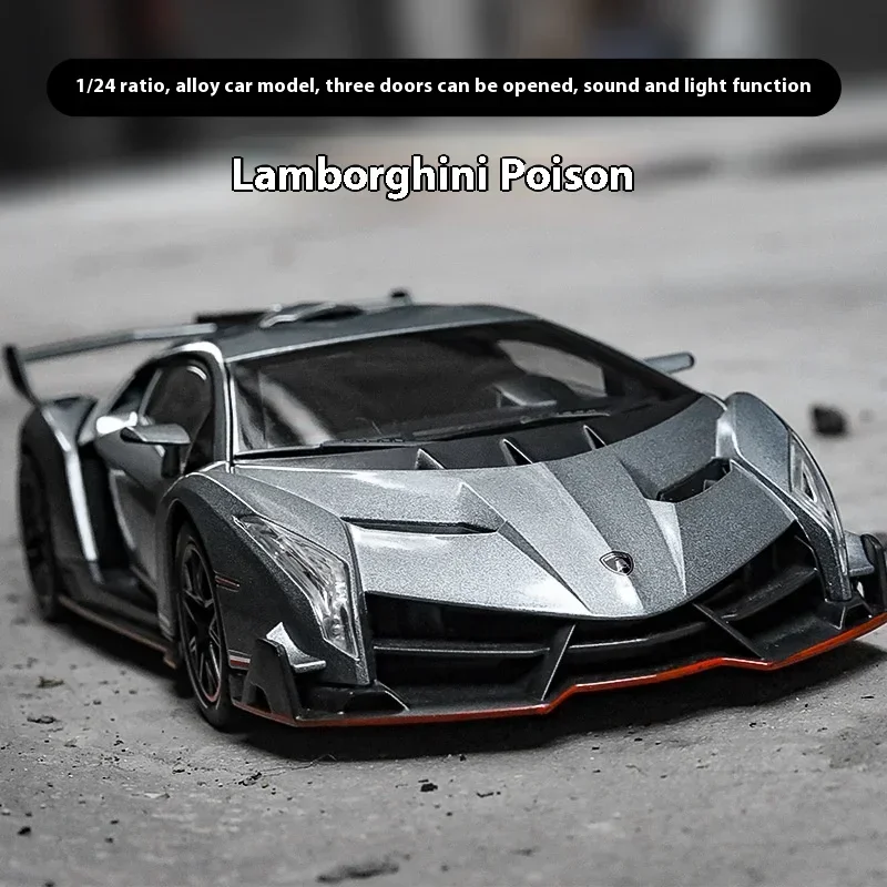 Model Kit Lamborghini - 1:24 Lamborghini zehir Veneno araba alaşım