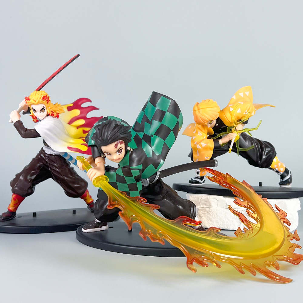 Model Kit Zenitsu - Anime Demon Sayaer PVC Figürleri Tanjiro