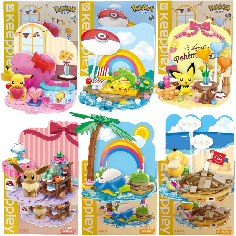 Model Kit Quick Pokemon - Orijinal Pokémon Plaj Partisi Tema oyuncak