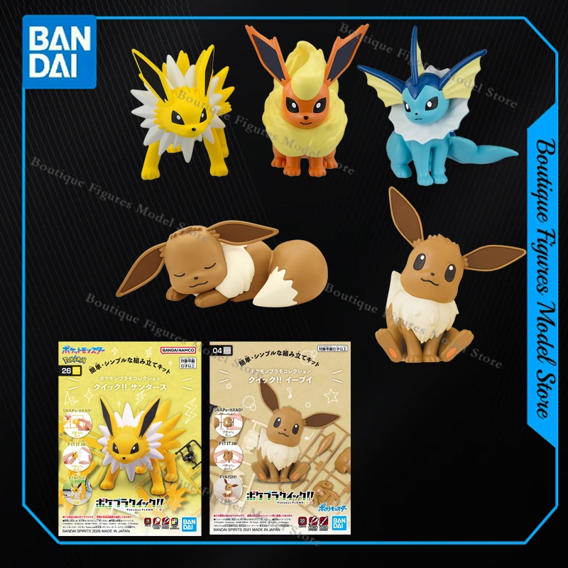Model Kit Quick Eevee - Bandai Orijinal Pokemon model seti Hızlı