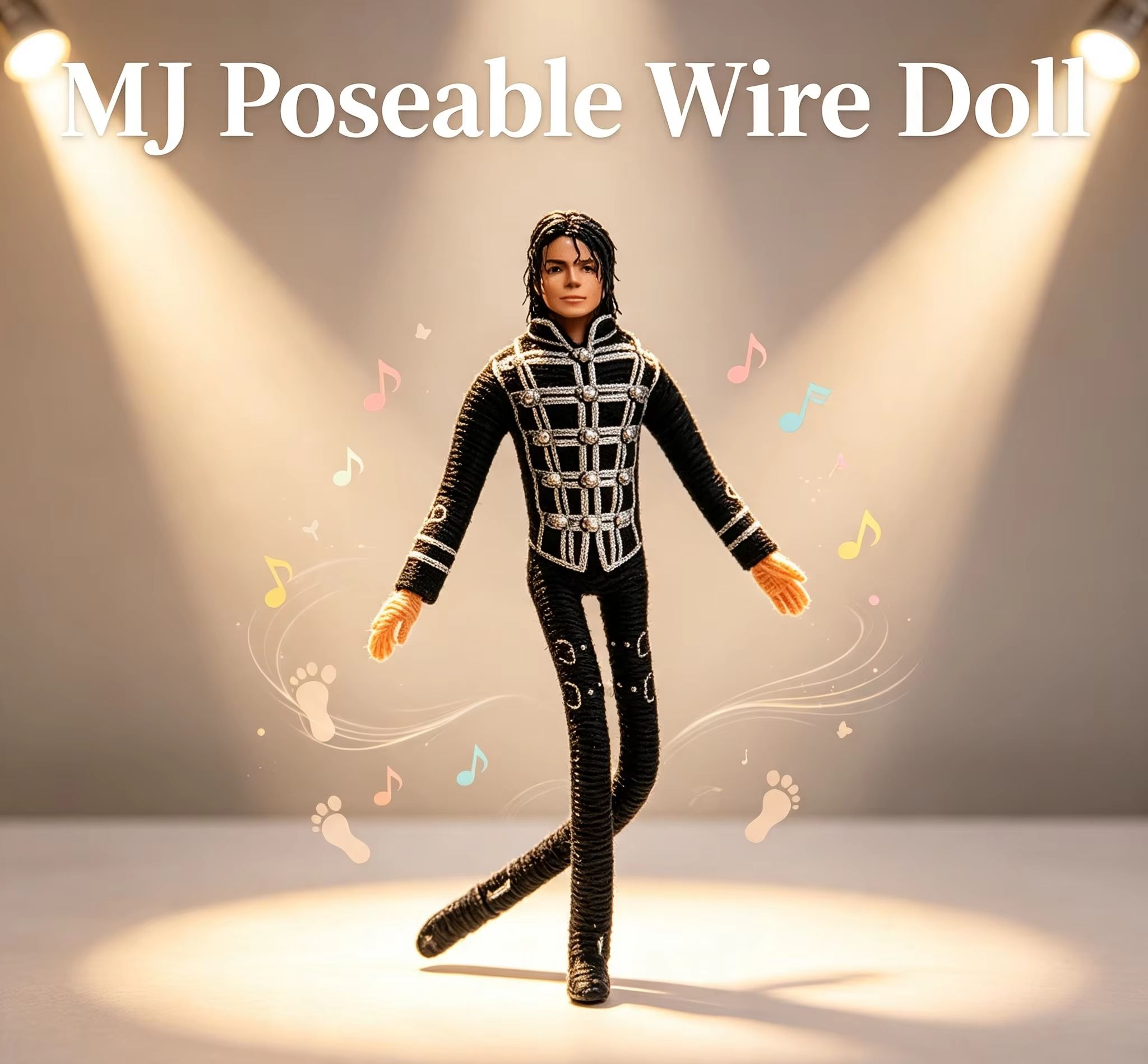 Model Kit Joints - Michael Jackson Hareketli Eklemli Peluş Oyuncak