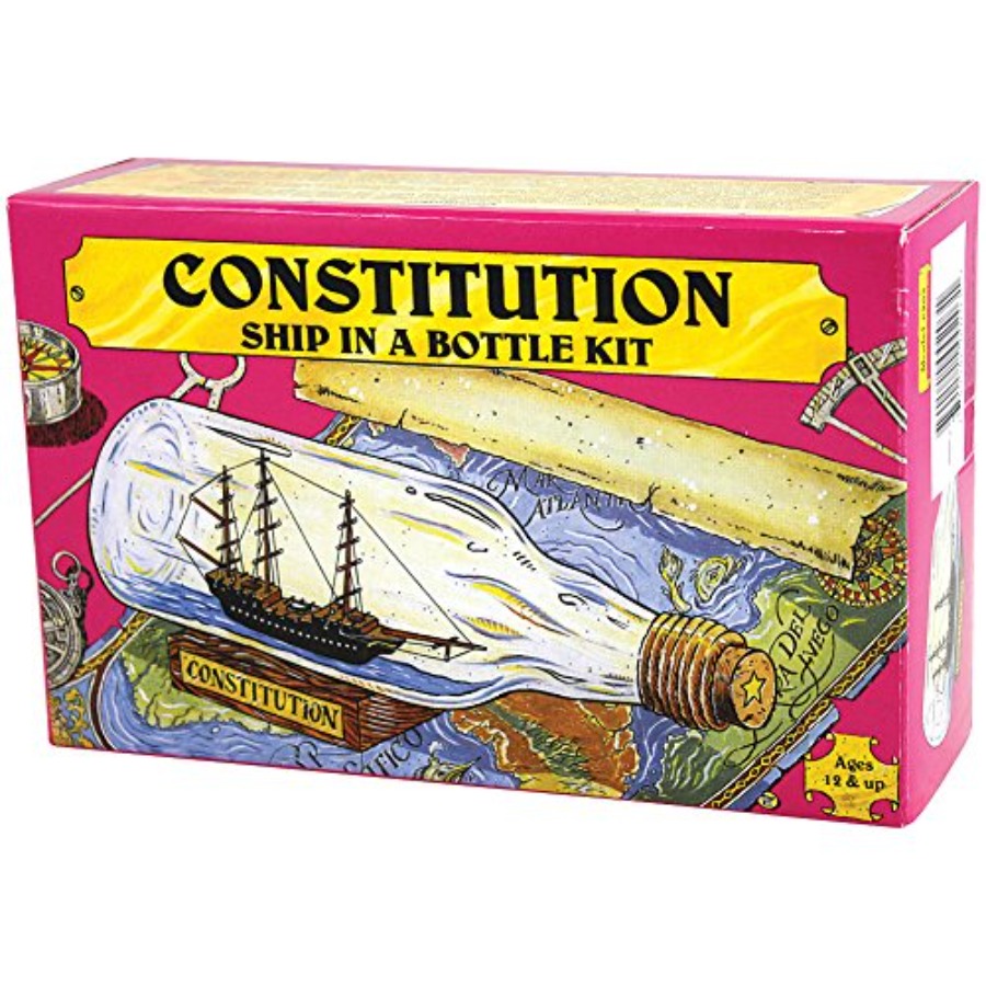 Model Kit Ship - USS Constitution Gemisi Şişede Kendi Teknecinizi