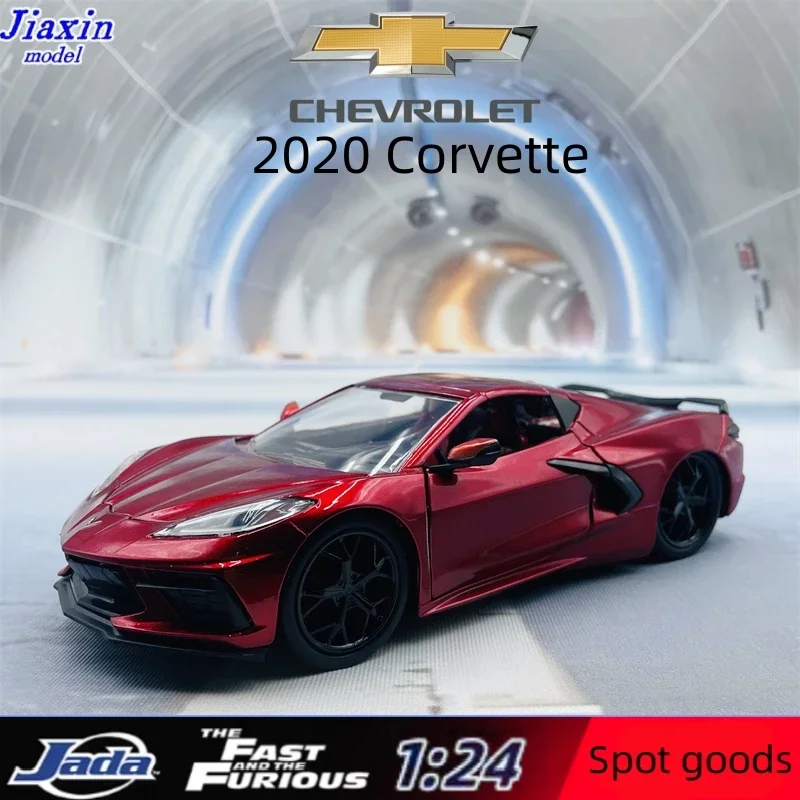 Model Kit Lamborghini - JADA1:24 Chevrolet Corvette araba modeli simülasyon