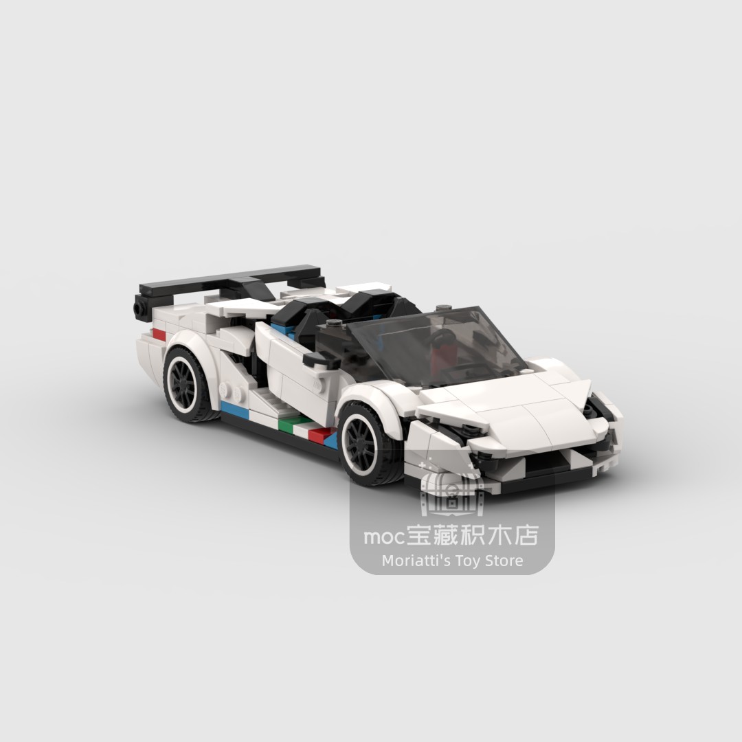 Model Kit Lamborghini - MOC Lambo Aventador SVJ 368 Parça