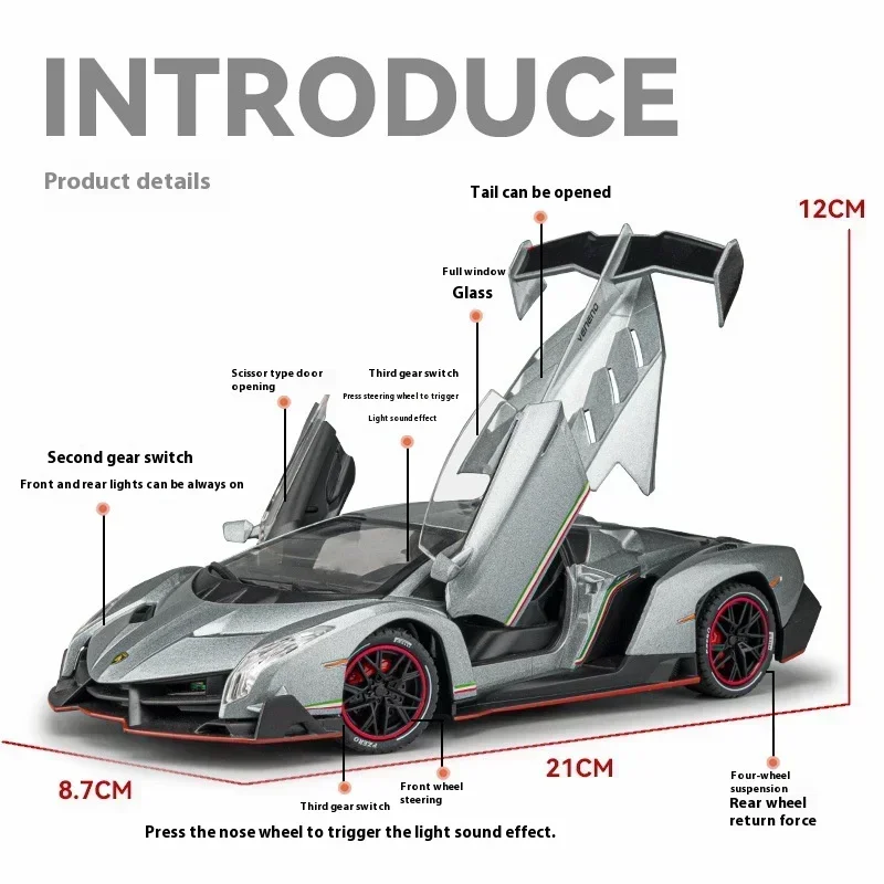 1:24 Lamborghini zehir Veneno  - Model Kit Lamborghini incelemesi ve fiyatı