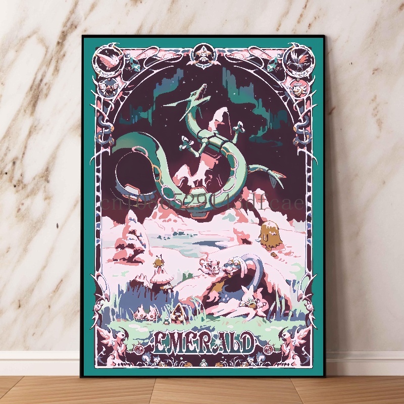 Pokemon Retro karikatür Poster - Model Kit Rayquaza incelemesi ve fiyatı