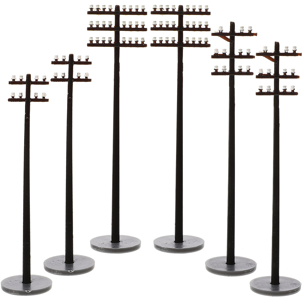 6 Adet Mikro Telegraf Direği,  - Model Kit Plastic incelemesi ve fiyatı