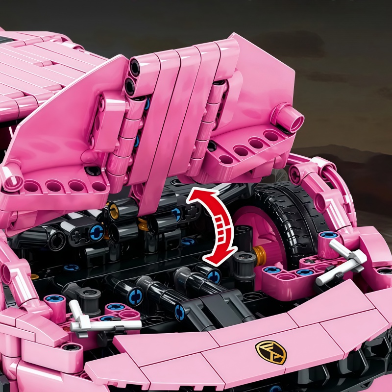 1296 + PCS Teknik Pembe Lambor - Model Kit Lamborghini incelemesi ve fiyatı