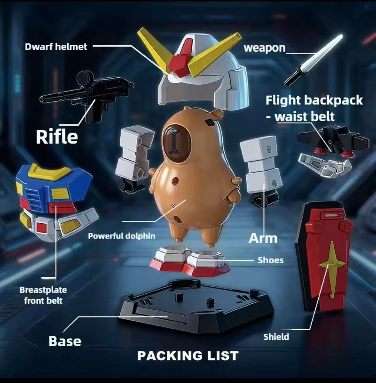 Yaratıcı Kapibara Mecha Robot  - Model Kit Armored Core incelemesi ve fiyatı