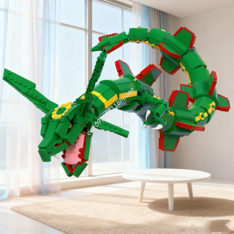 1417 adet MOC Pokemon Rayquaza - Model Kit Rayquaza incelemesi ve fiyatı